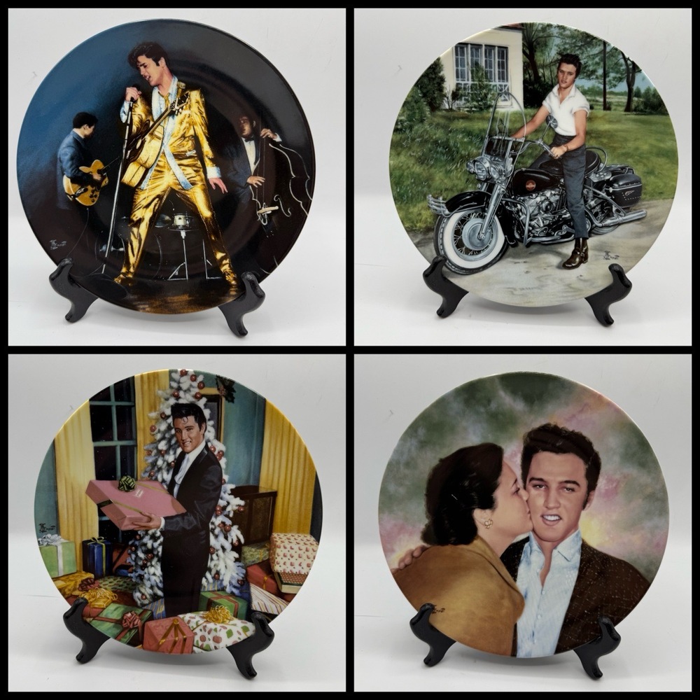 Delphi Elvis Presley Collector Plate Set 1-10 Vintage Limited Edition Music Memo
